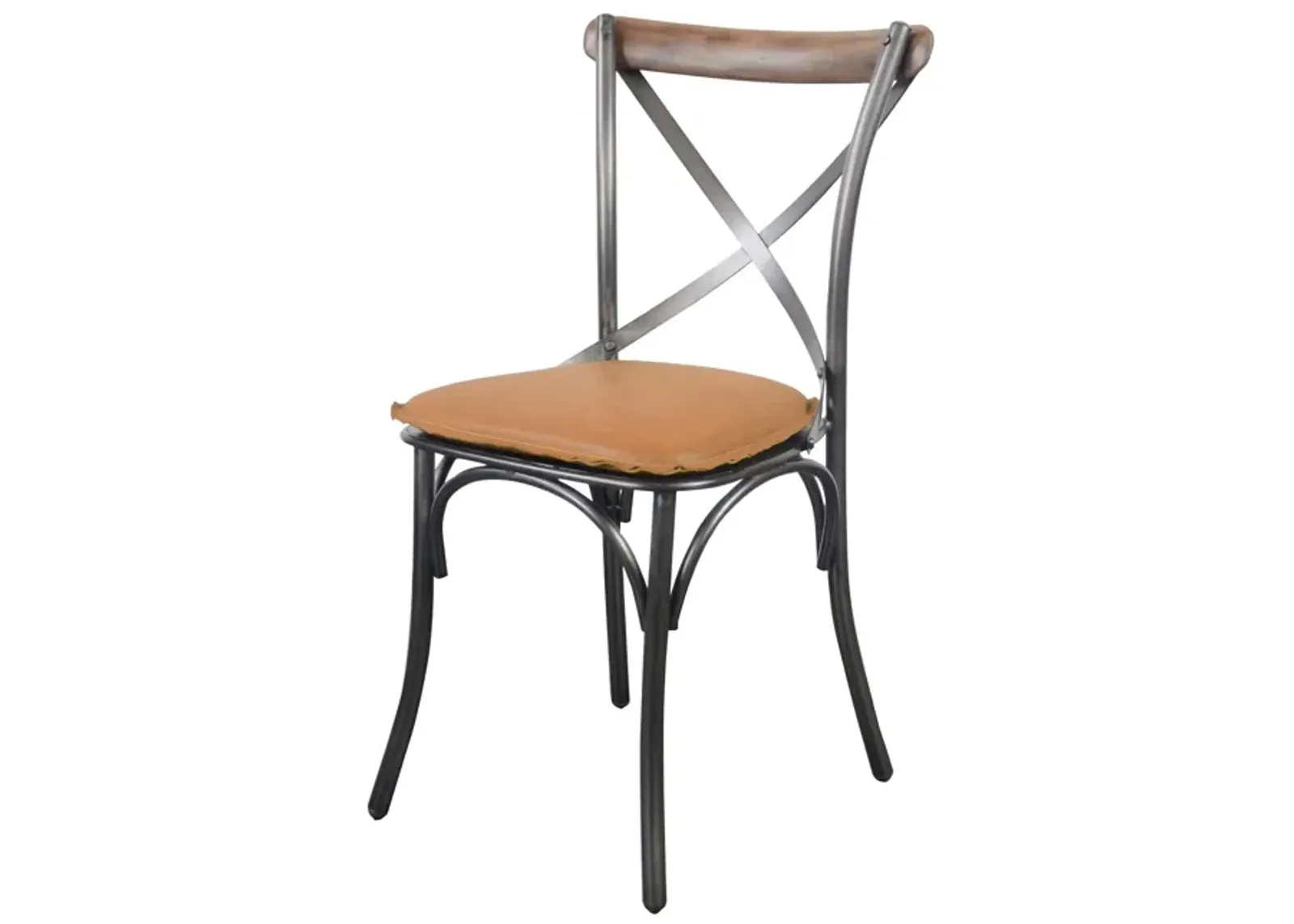 Metal Crossback Chair 