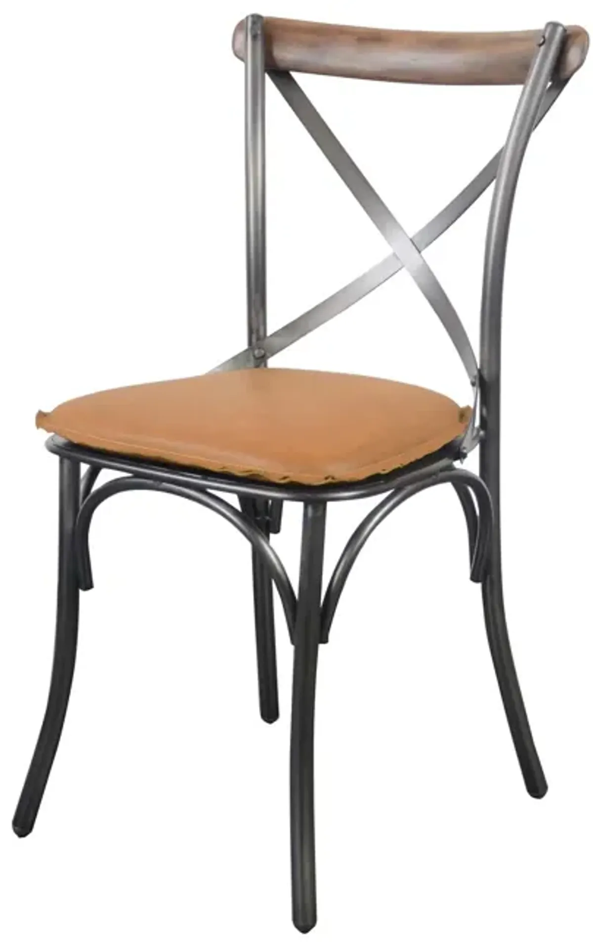 Metal Crossback Chair 