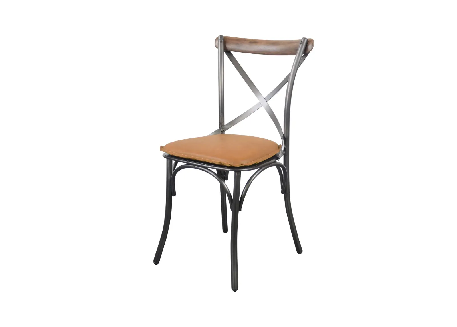 Metal Crossback Chair 