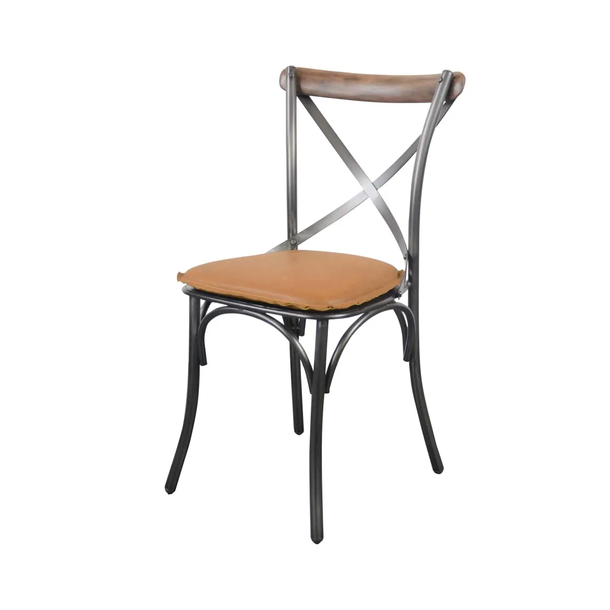 Metal Crossback Chair 