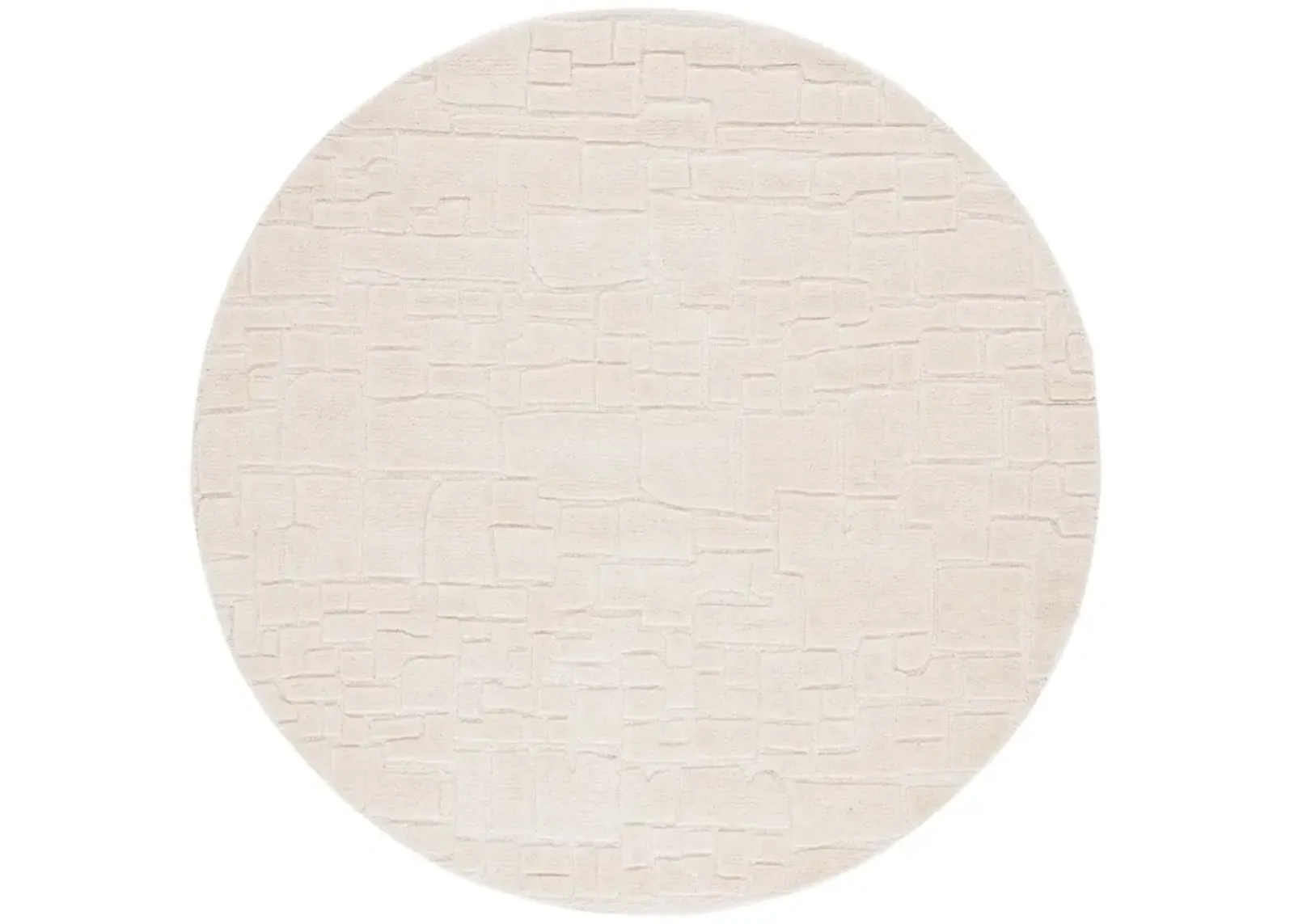 MANHATTAN 575 IVORY 6' x 6' Round Round Rug