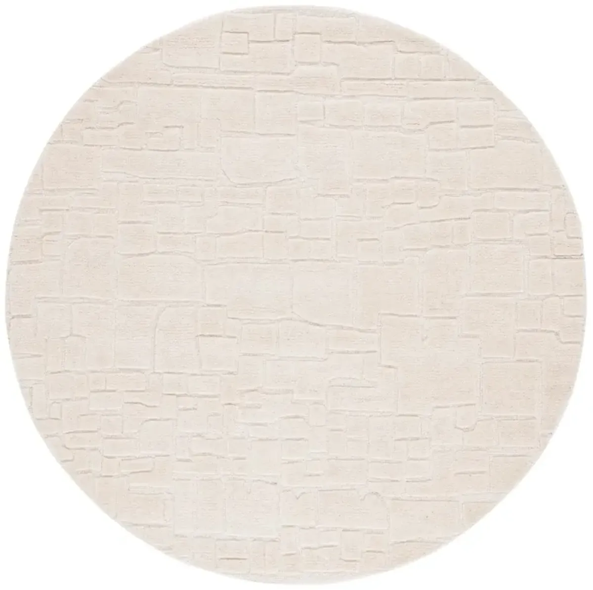 MANHATTAN 575 IVORY 6' x 6' Round Round Rug