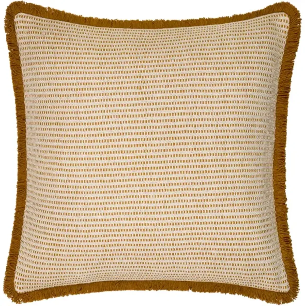 Cotton Fringe CTF-001 20"L x 20"W Accent Pillow