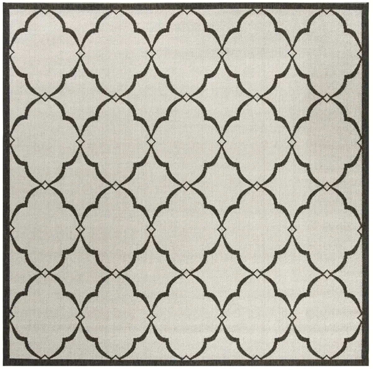 BEACH HOUSE 125 Grey 8' X 8' Square Square Rug