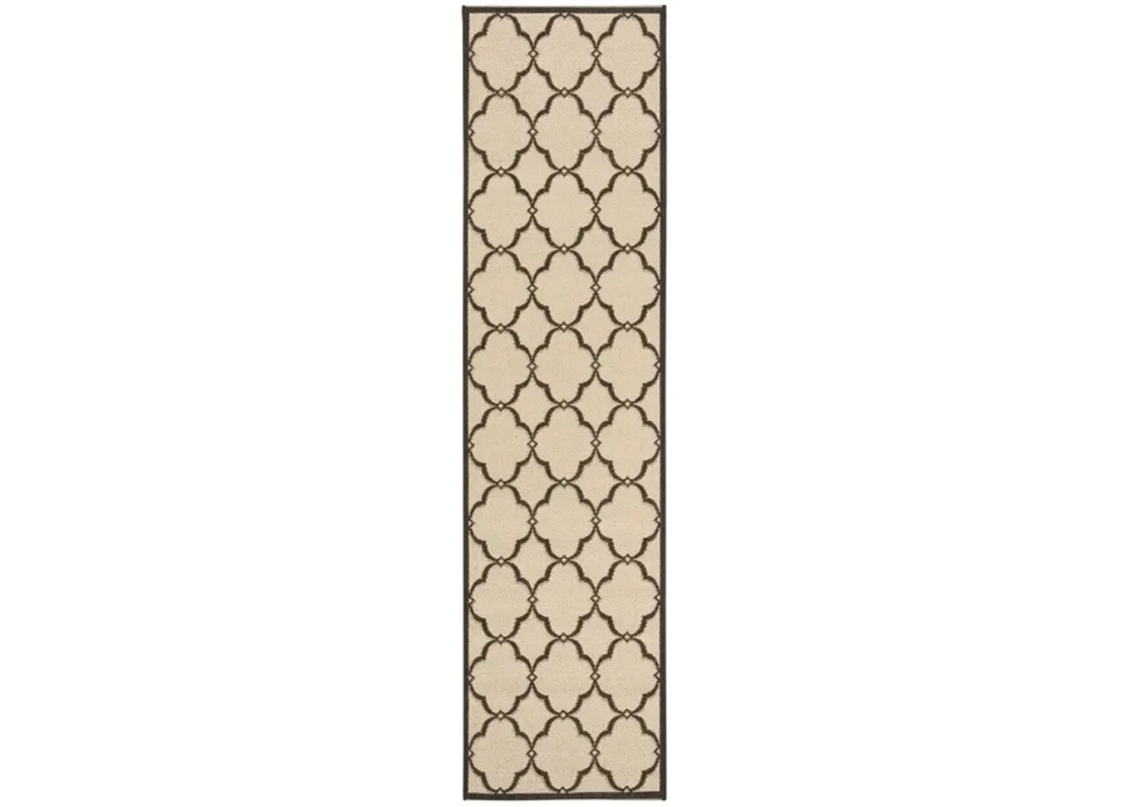 Safavieh BEACH HOUSE Collection BHS125U-28 Creme / Brown 2'-2" X 8'