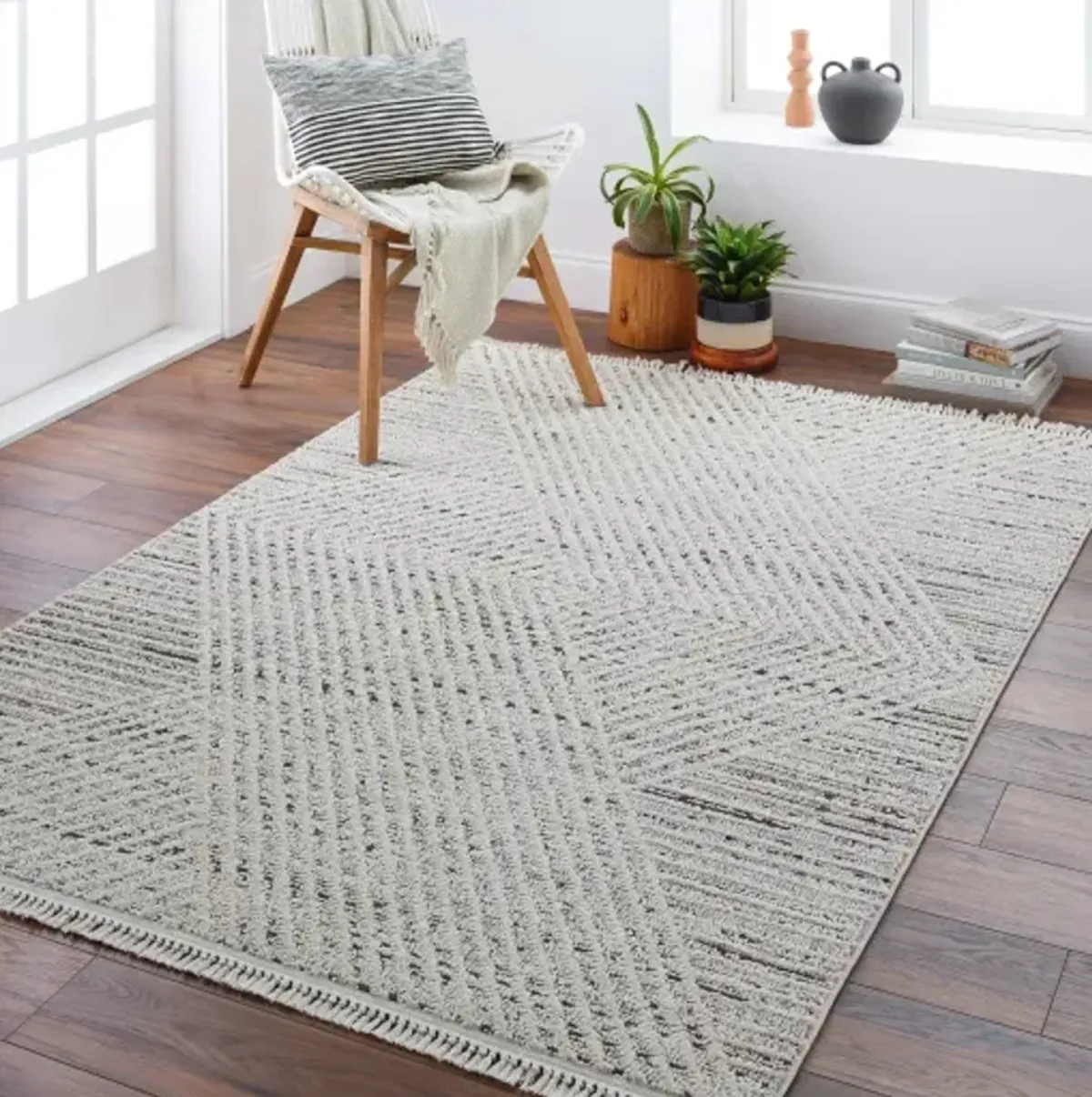 Berlin BLR-2302 6'7" x 9' Machine Woven Rug