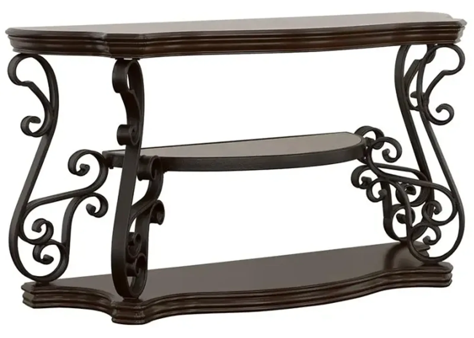 Laney Sofa Table Deep Merlot and Clear