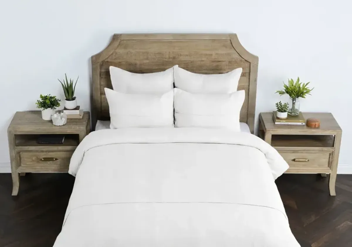 Beaumont 100% Belgian Linen Cloud White King Duvet 