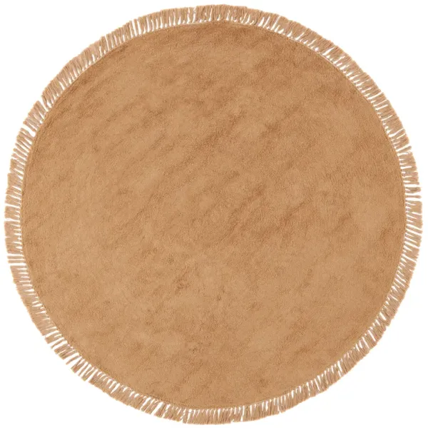 EASY CARE Hand Tufted 4' x 4' Round area rug