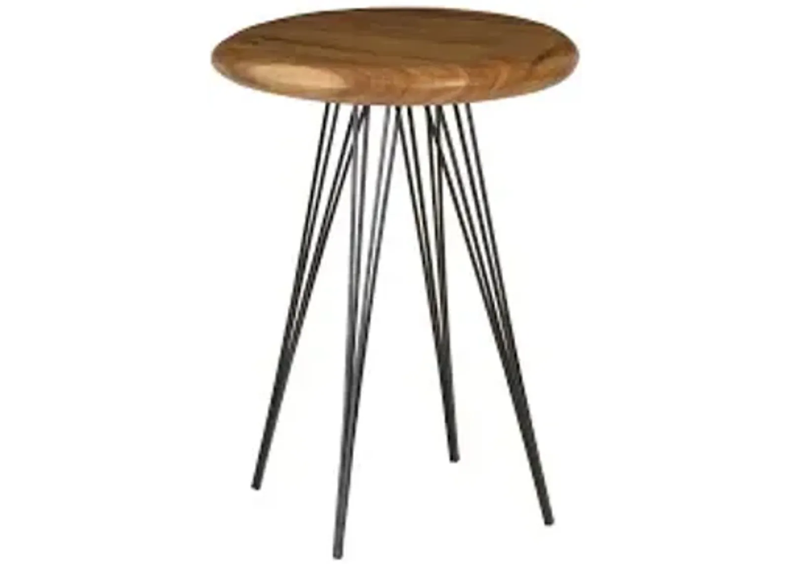 string bar table, four metal legs