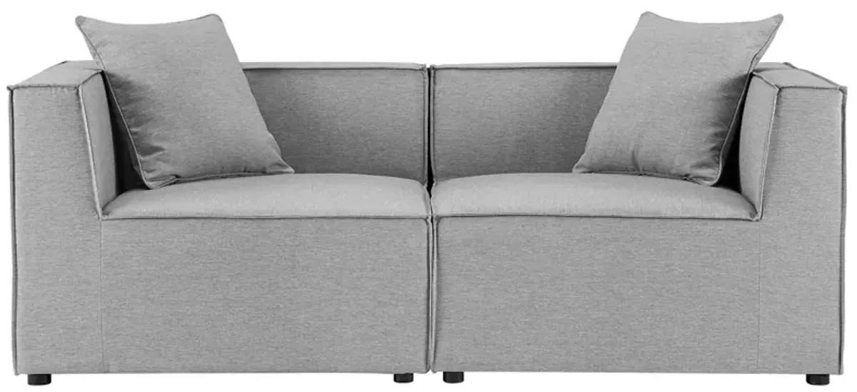 Saybrook Outdoor Patio Upholstered 2-Piece Sectional Sofa Loveseat