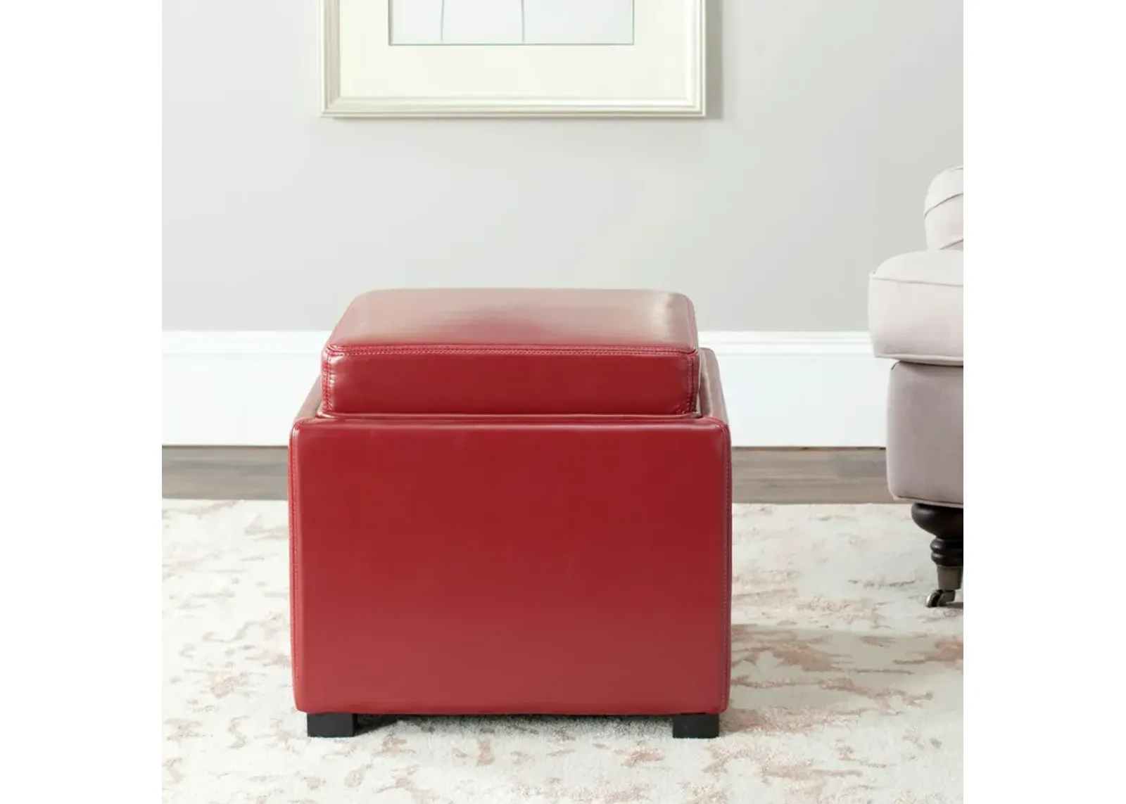 BOBBI TRAY STORAGE OTTOMAN