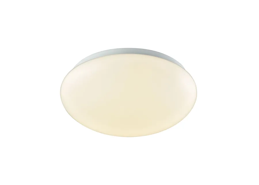 Kalona 1-Light 10-inch LED Flush Mount in White with a White Acrylic Diffuser