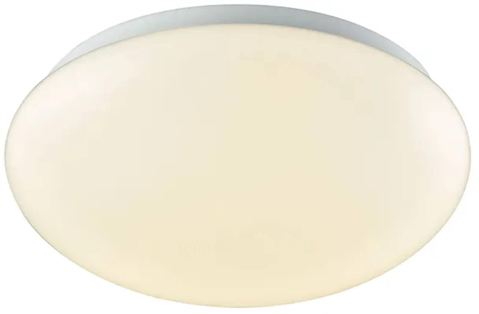 Kalona 1-Light 10-inch LED Flush Mount in White with a White Acrylic Diffuser