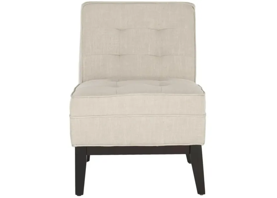 ANGEL TUFTED ARMLESS CLUB CHAIR