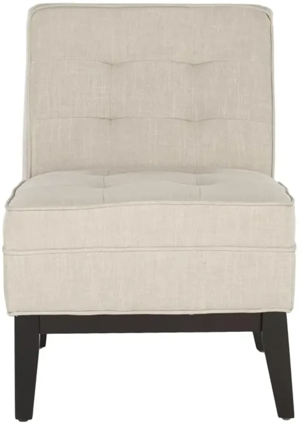 ANGEL TUFTED ARMLESS CLUB CHAIR