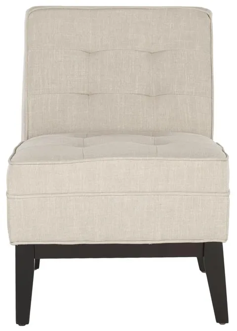 ANGEL TUFTED ARMLESS CLUB CHAIR