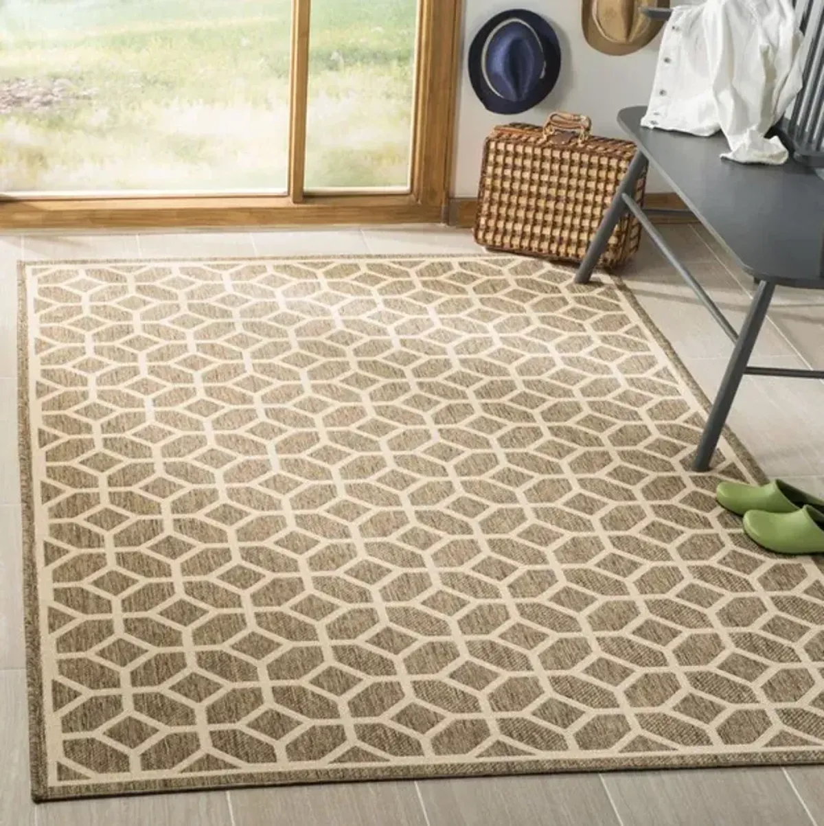 LINDEN 127 Collection LND127D-9 Beige / Cream 9' X 12'