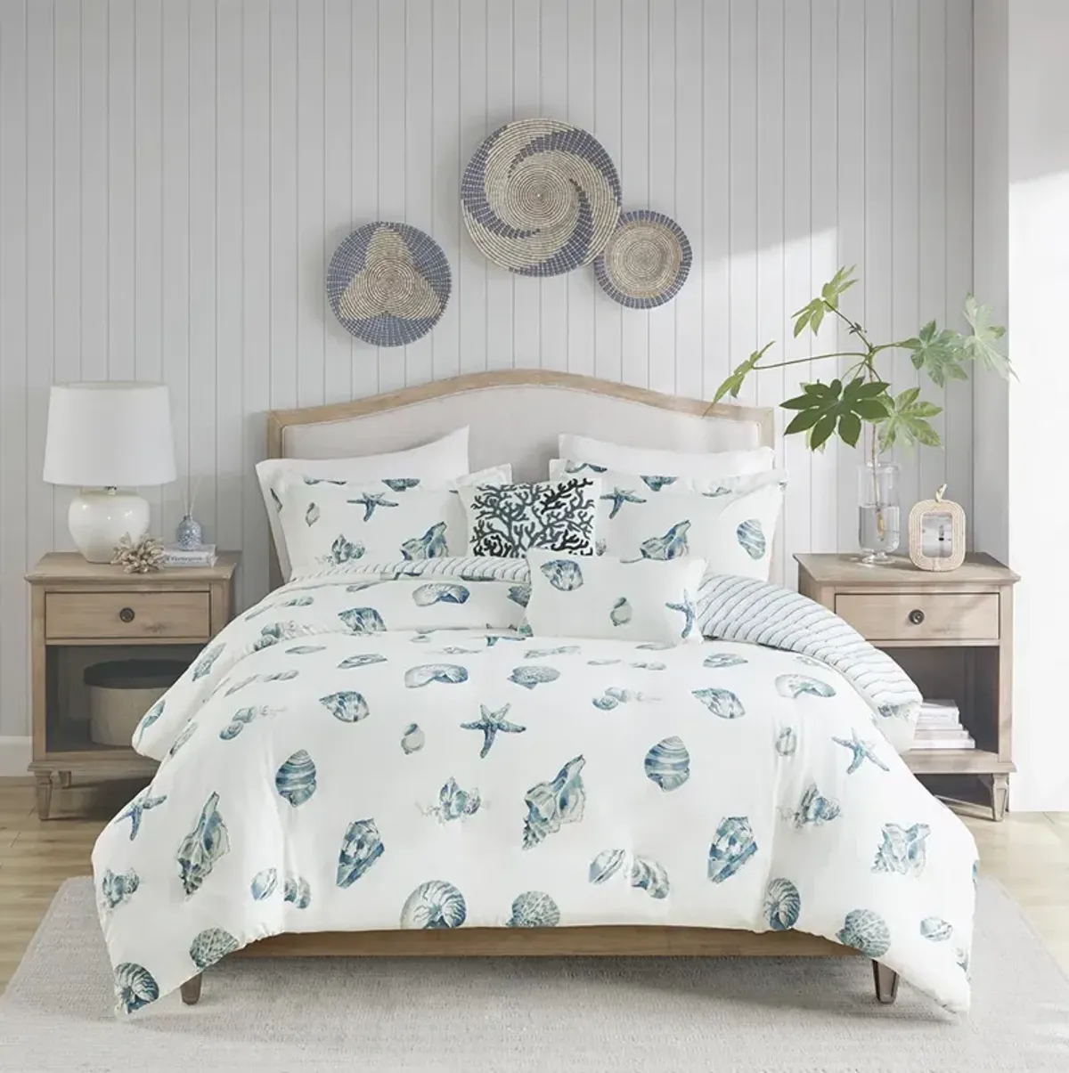 Harbor House Beach House Blue 3 Piece Duvet Cover Set