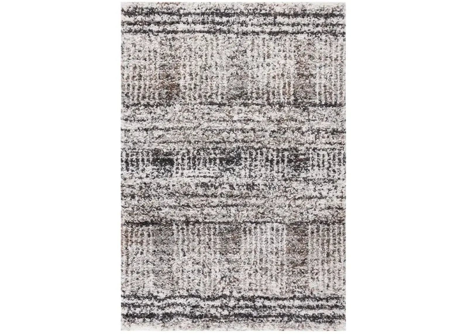 JERICHO SHAG 100 Black  4' X 6' Small Rectangle Rug