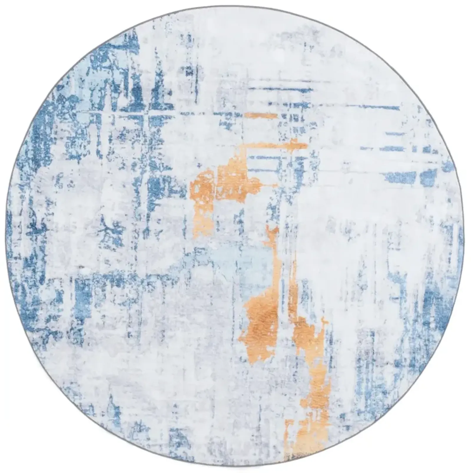 SANTA MONICA 812 GREY  6' x 6' Round Round Rug