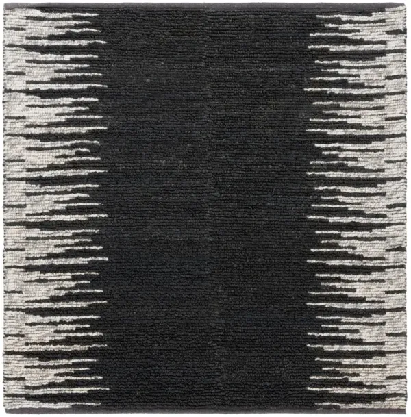 NATURAL FIBER 953 BLACK  6' x 6' Square Square Rug