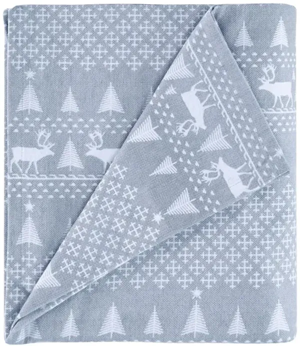 Woolrich Flannel Blue Winter Frost Sheet Set