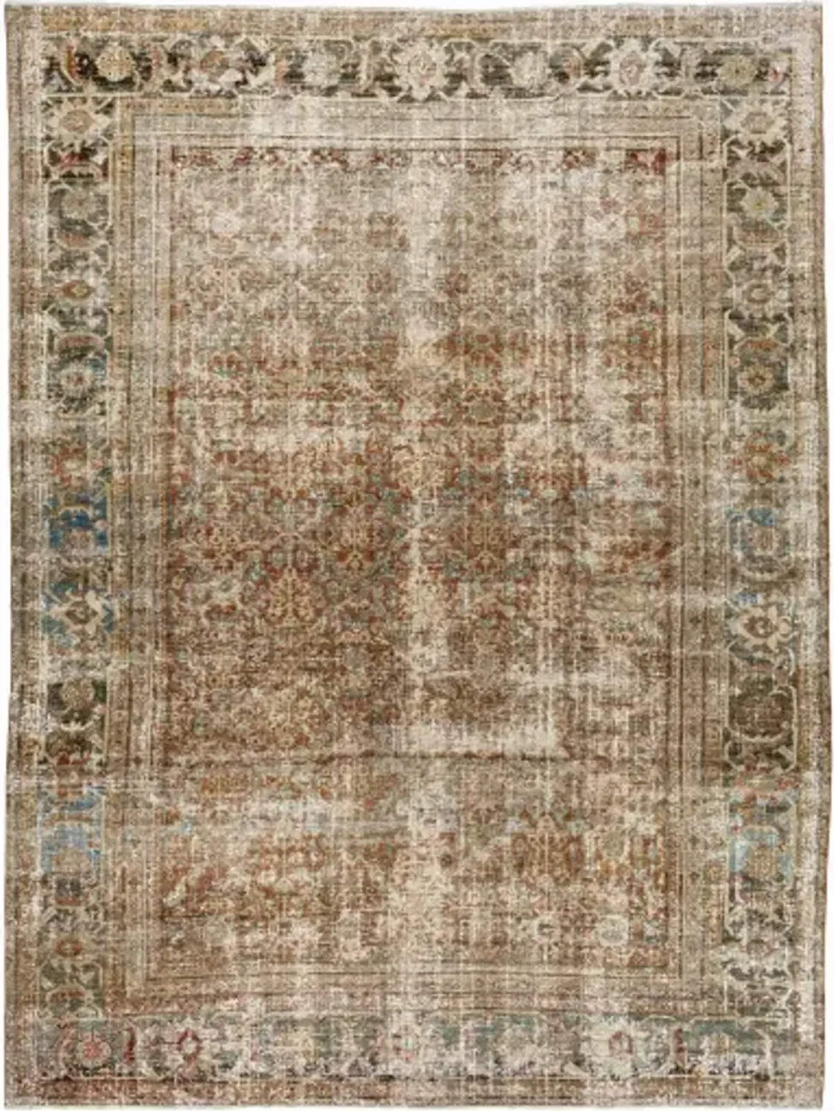 Antique One of a Kind AOOAK-1709 9'10" x 13'5" Handmade Rug