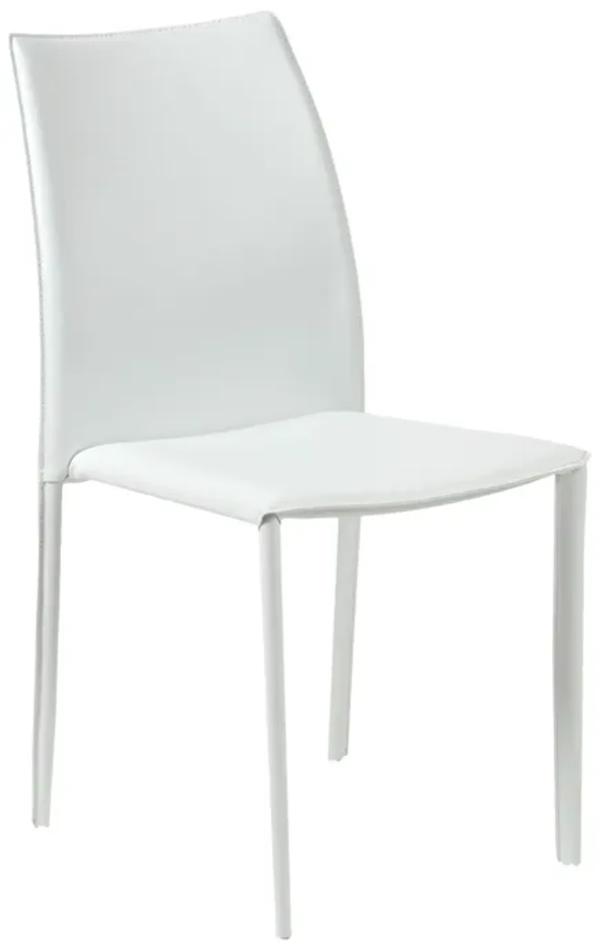 Dalia Stacking Side Chair in White - Set of 2