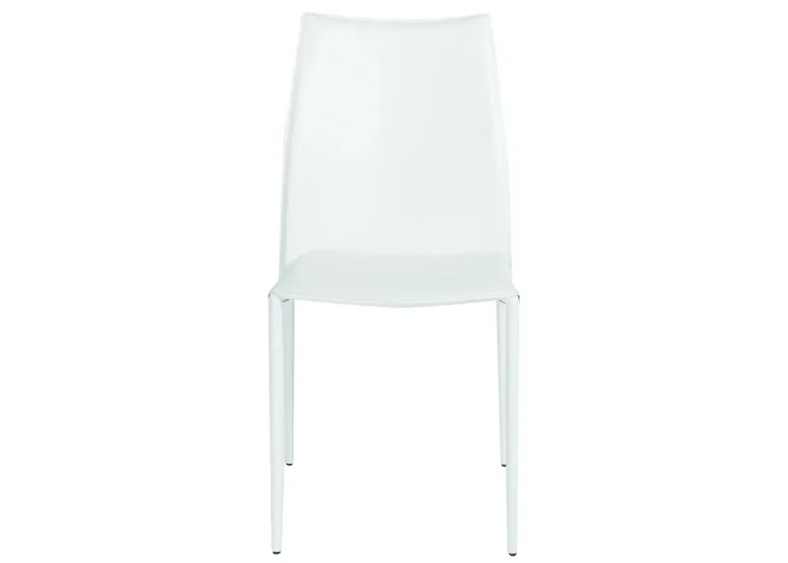 Dalia Stacking Side Chair in White - Set of 2