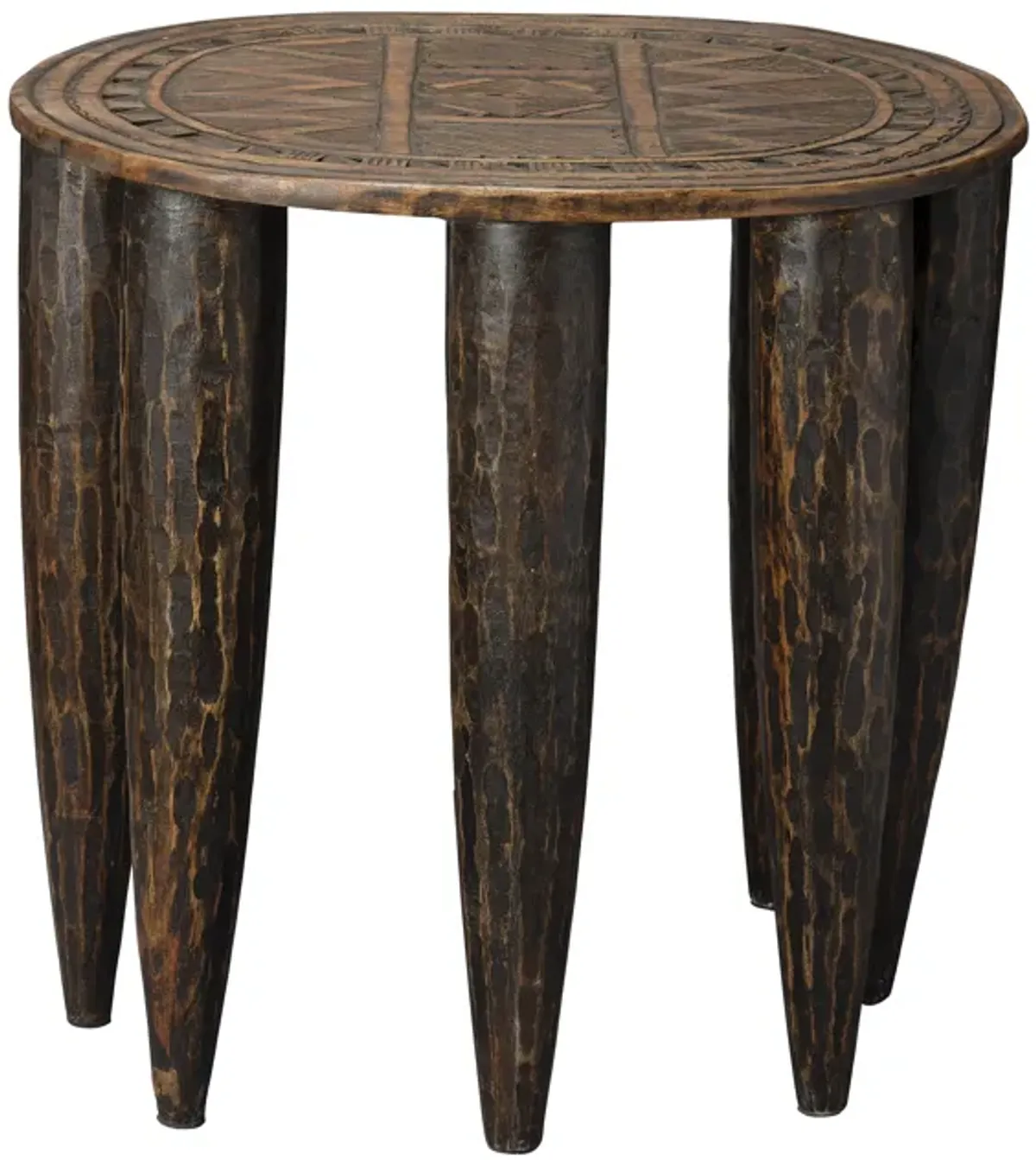 Naga Mango Wood Stool, Brown