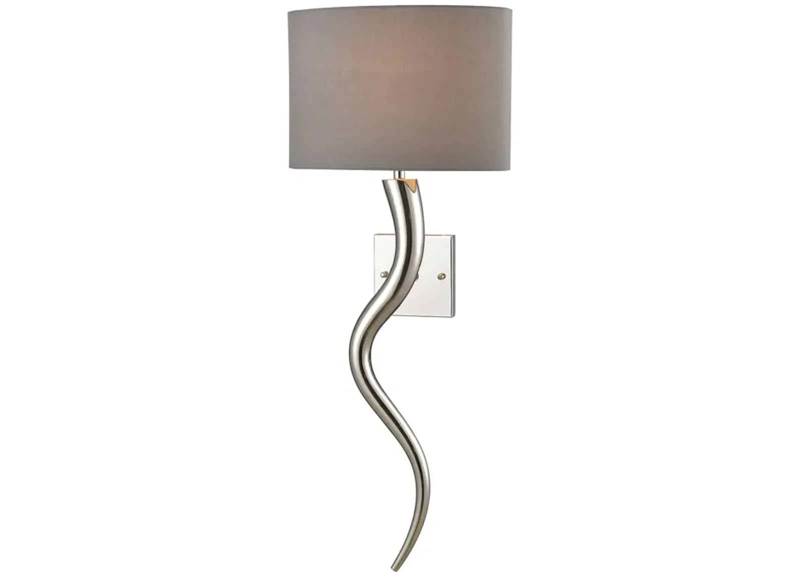 Nile 32" High 1-Light Sconce - Polished Nickel