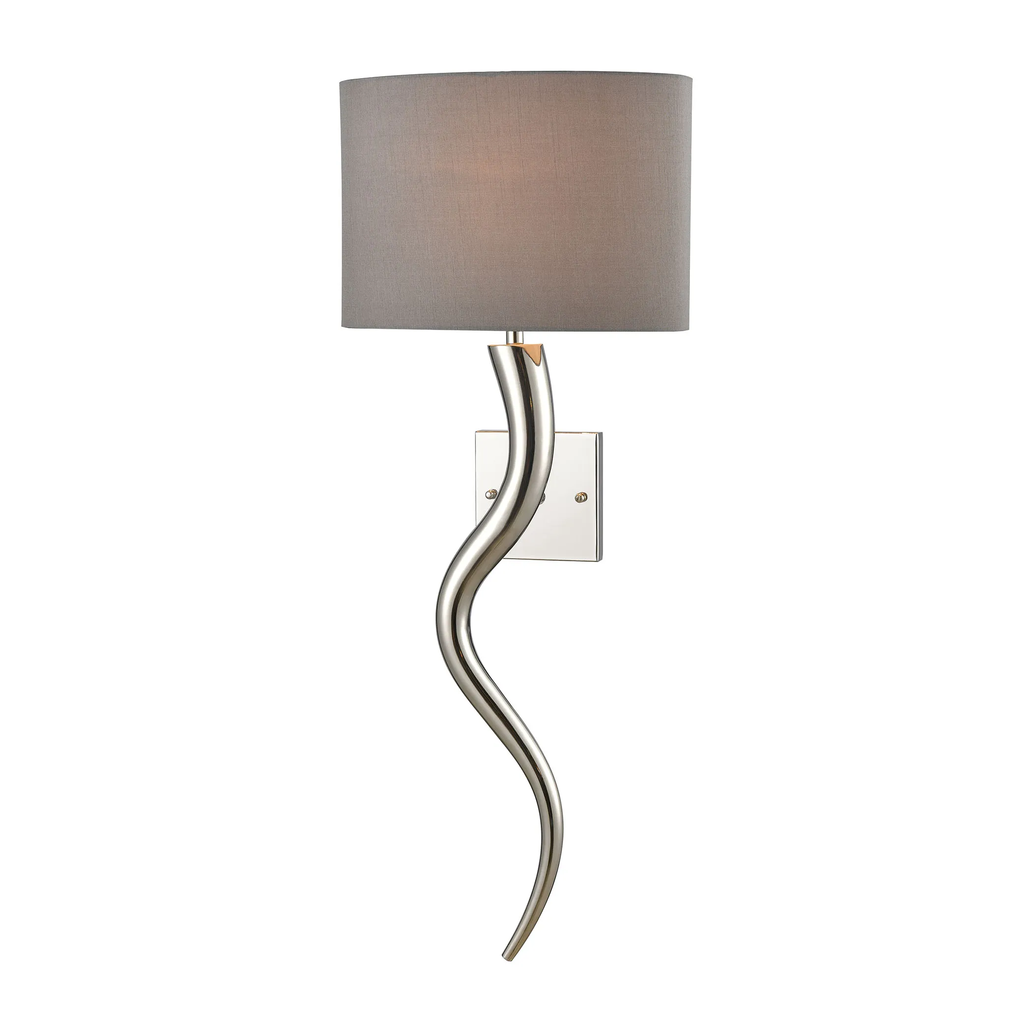 Nile 32" High 1-Light Sconce - Polished Nickel