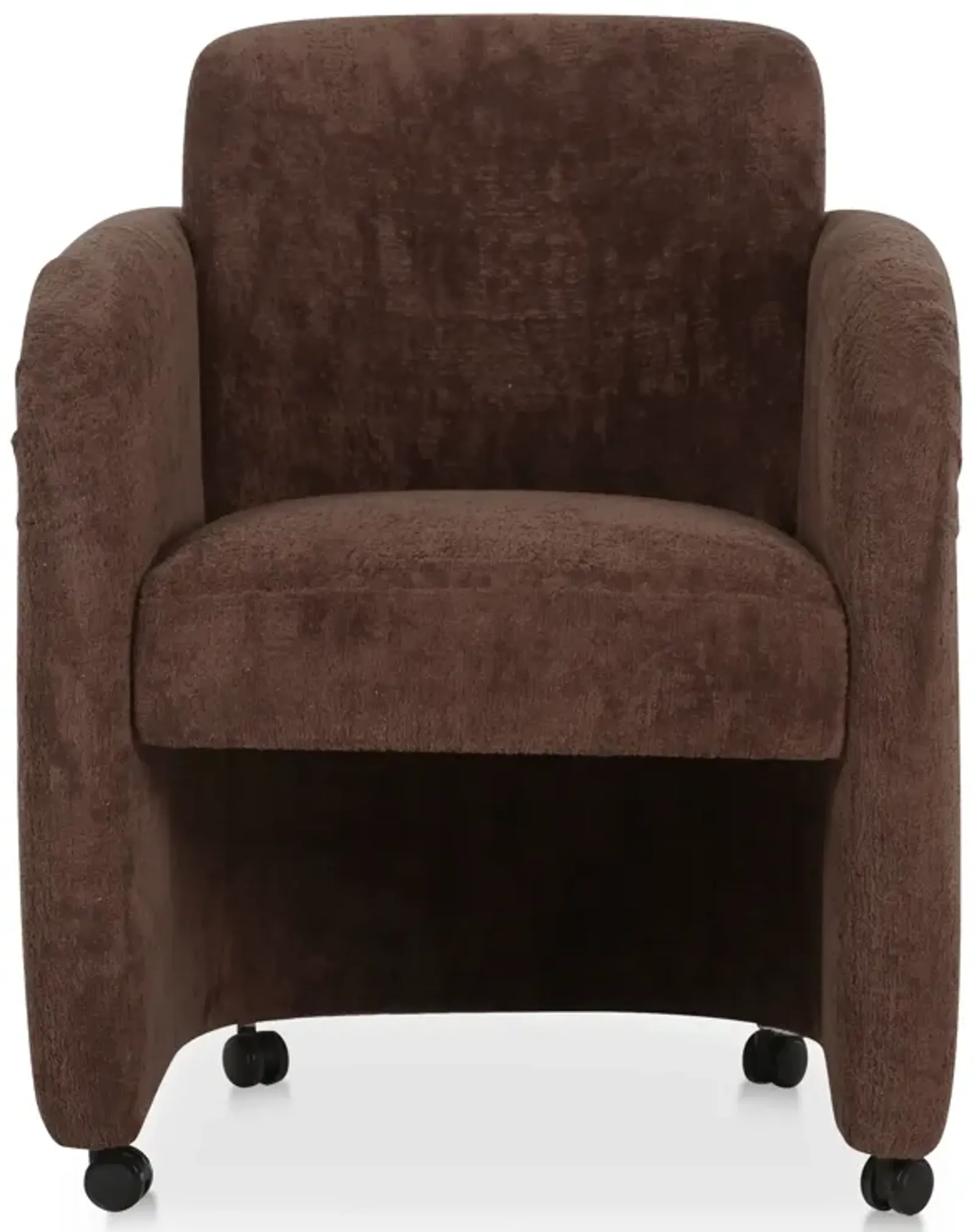 Mesto Rolling Dining Chair Dark Brown