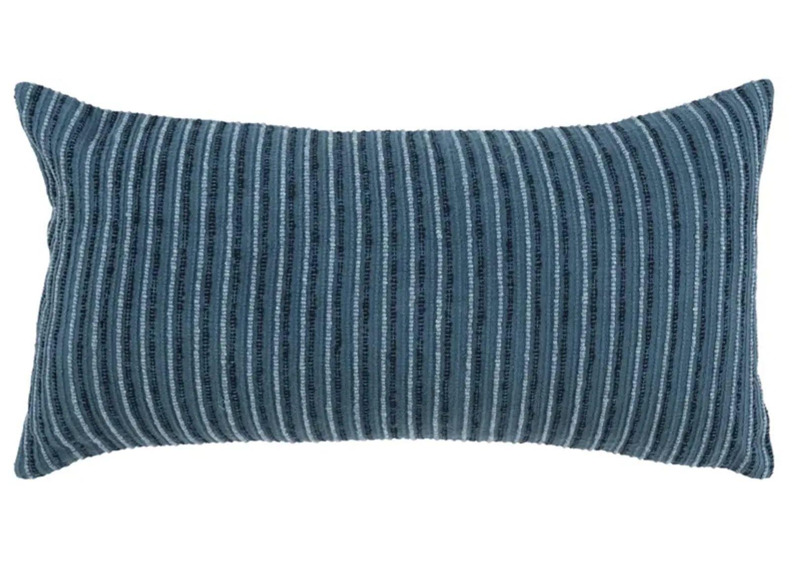 Stripe Patterned Solid Dark Teal  Pillow