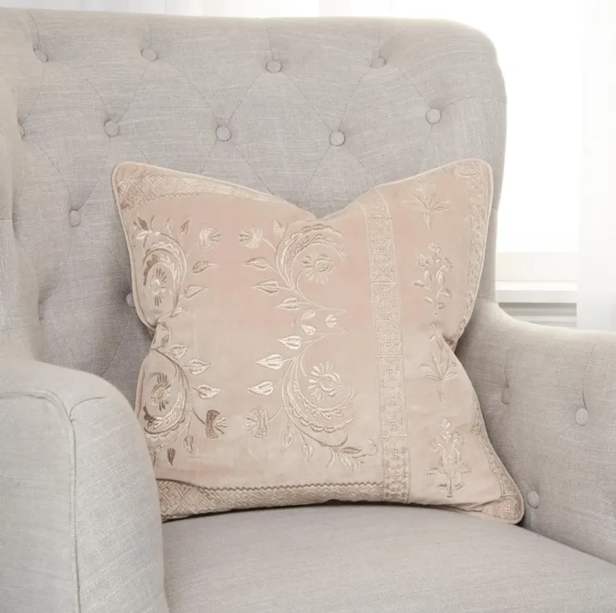 Solid Light Pink Pillow