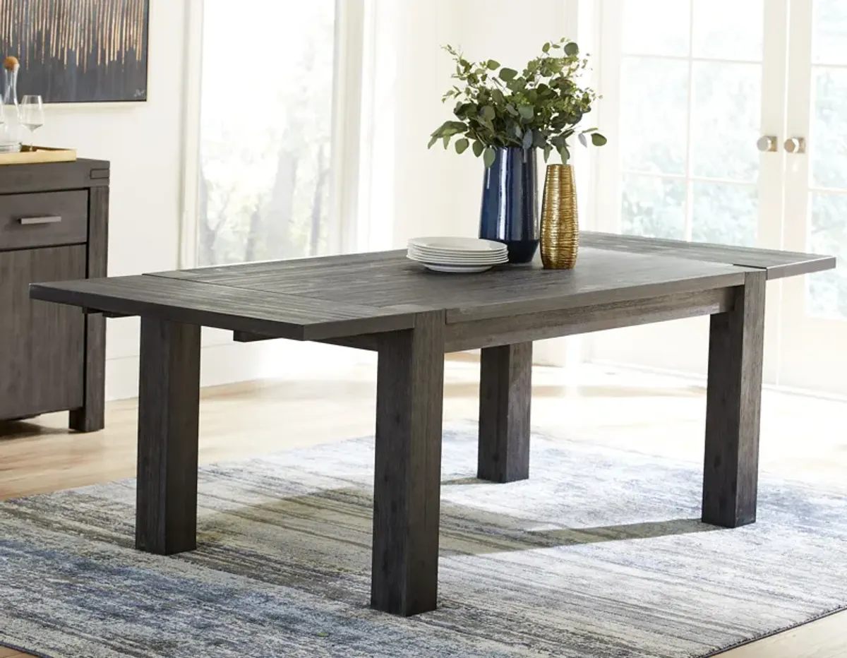 Meadow Solid Wood Rectangle Table in Graphite