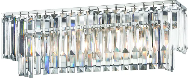 Palacial 21" Wide 3-Light Vanity Light - Polished Chrome