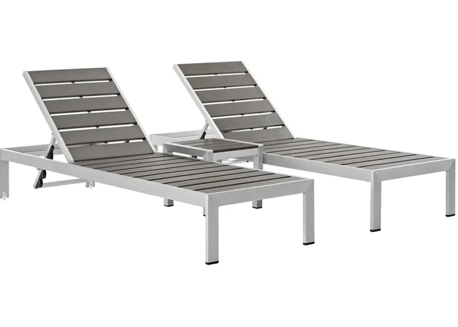 Shore 3 Piece Outdoor Patio Aluminum Set