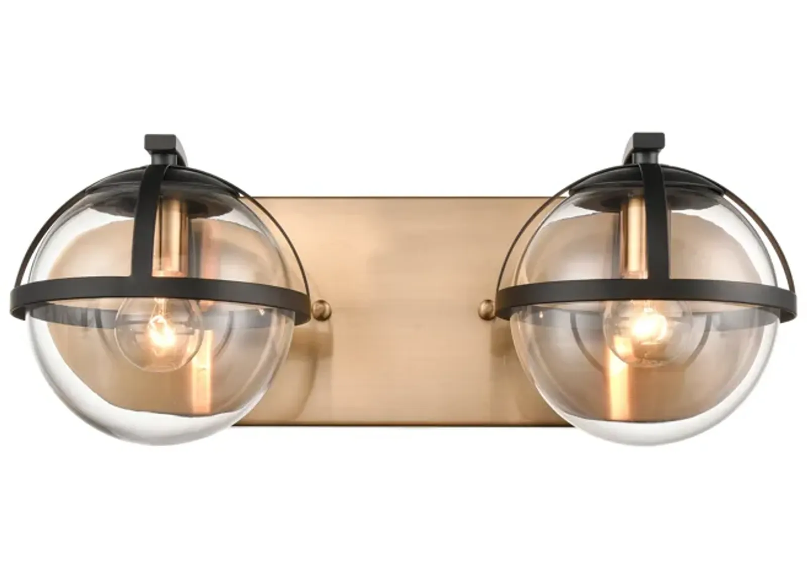 Davenay 16" Wide 2-Light Vanity Light - Satin Brass