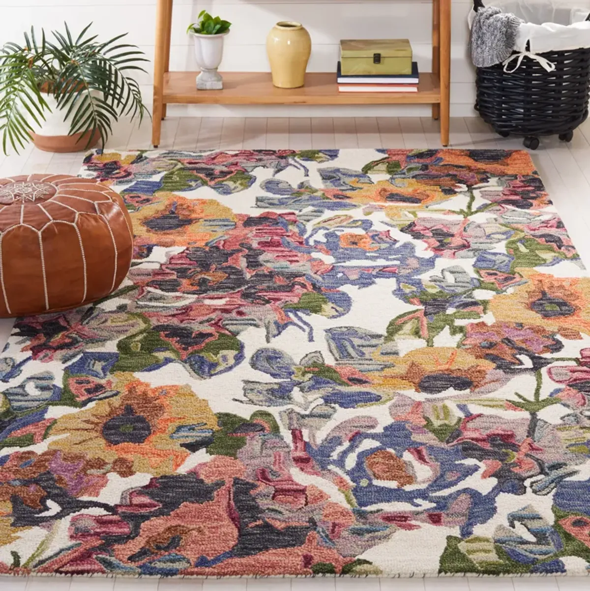 BLOSSOM Hand Tufted 5' x 8' area rug