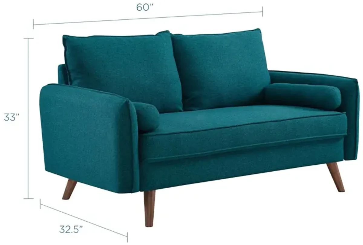 Revive Upholstered Fabric Loveseat