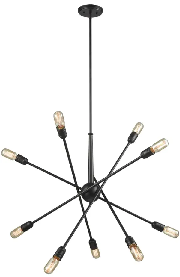 Delphine 33" Wide 10-Light Chandelier - Oil Rubbed Bronze