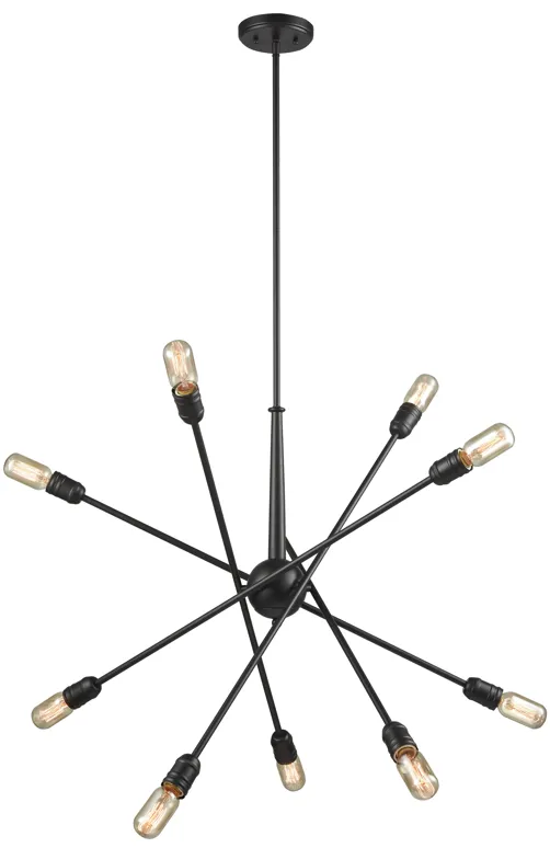 Delphine 33" Wide 10-Light Chandelier - Oil Rubbed Bronze