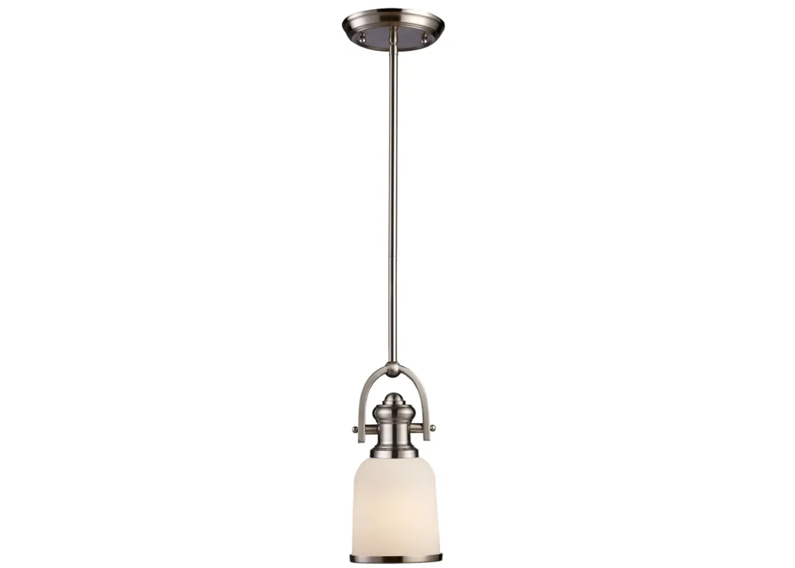 Brooksdale 5'' Wide 1-Light Mini Pendant - Satin Nickel