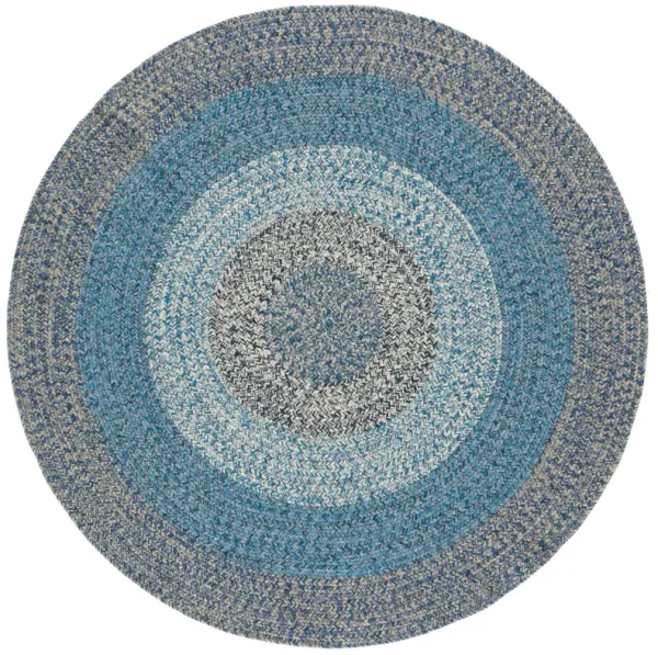 BRAIDED Hand Woven 3' x 3' Round area rug