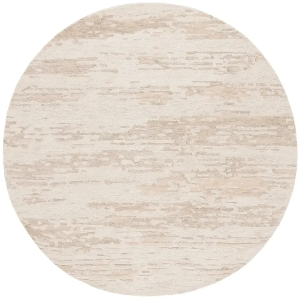 EBONY 914 BEIGE 6' x 6' Round Round Rug