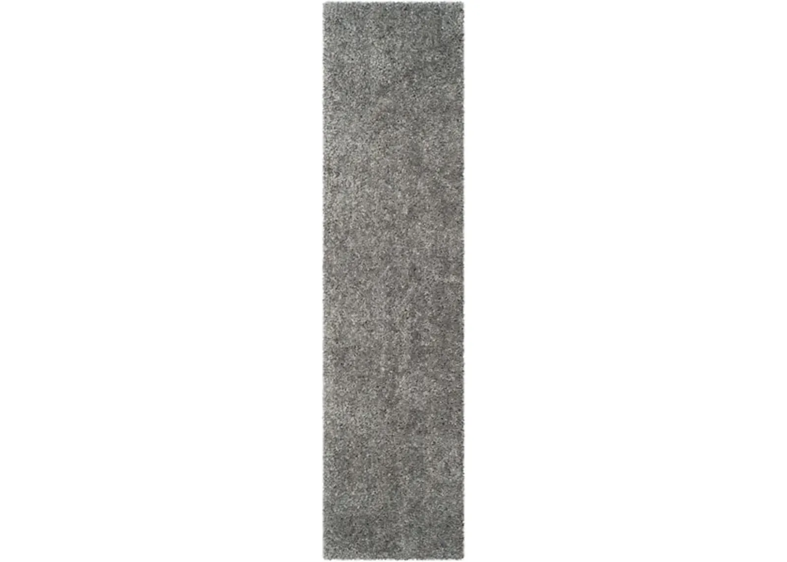 POPCORN SHAG Silver 2'-3' X 9' Runner Rug