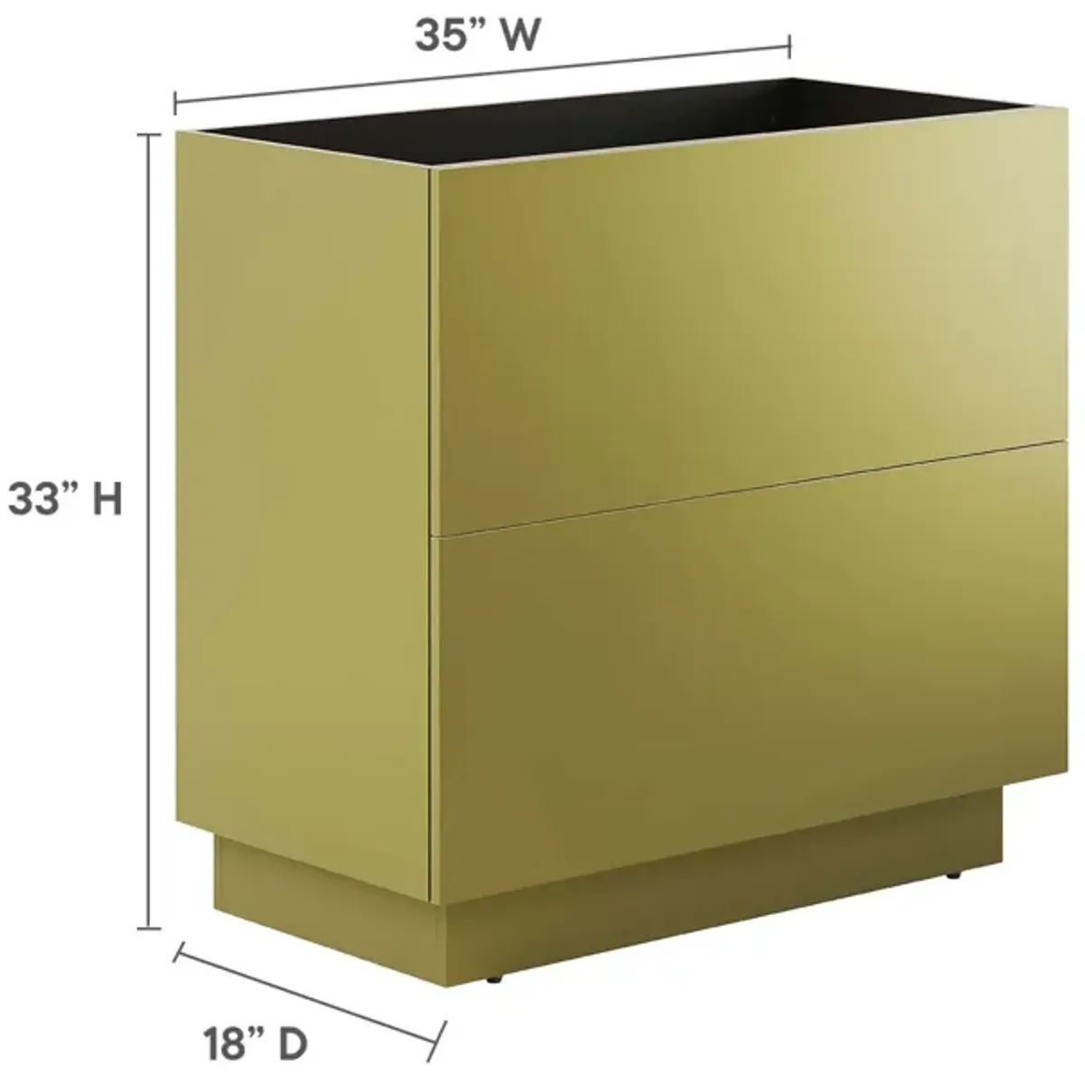 Quantum 36" Bathroom Vanity Cabinet (Sink Basin Not Included)