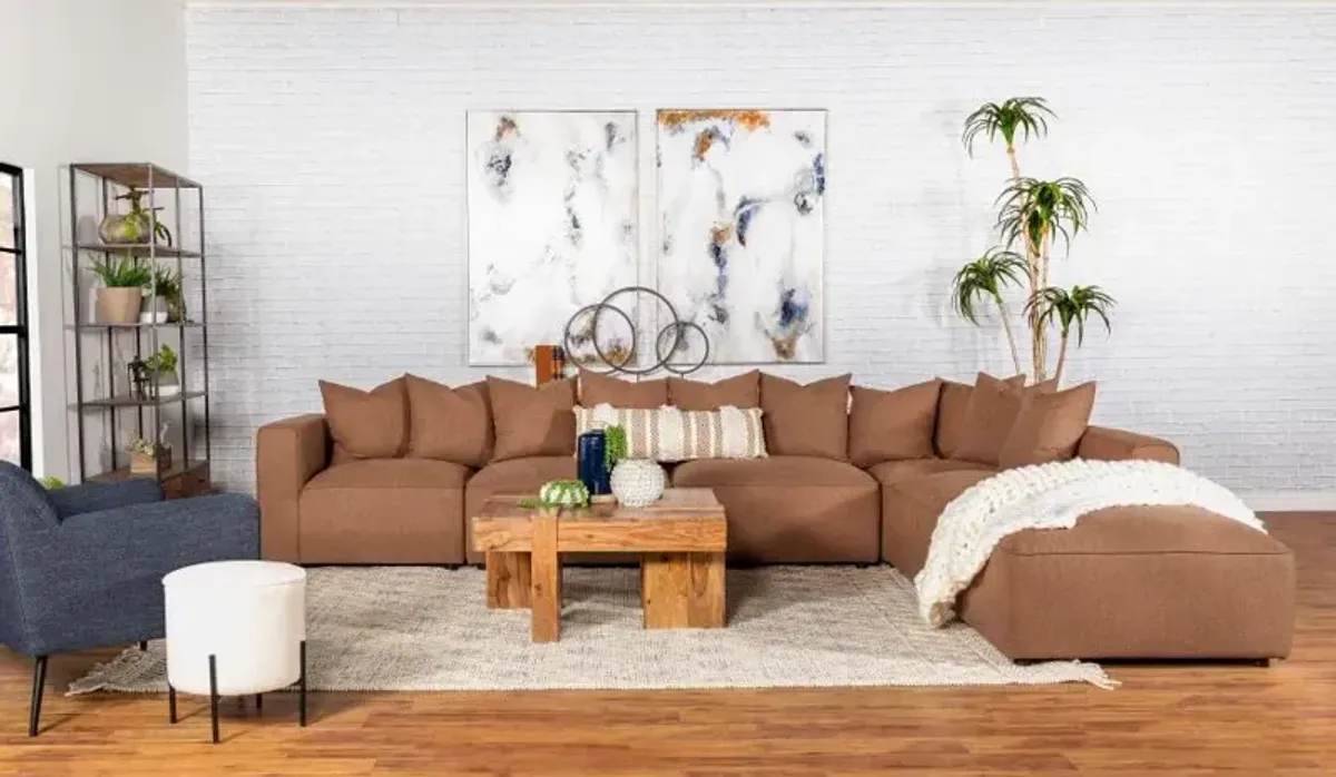 Aaliyah 6-Piece Upholstered Modular Sectional